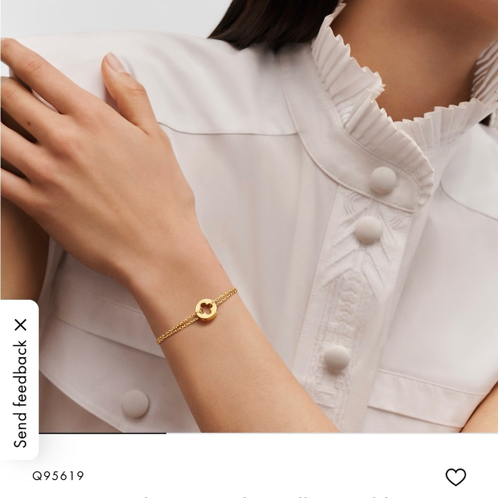 Louis Vuitton 18k Gold Empriente Gold Clover Bracelet